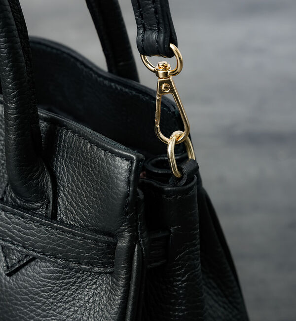 Rouge vif「【AULENTTI/オウレンティ】2WAY レザーミニバッグ / ベルト付きレザ」|ショルダー・メッセンジャー|