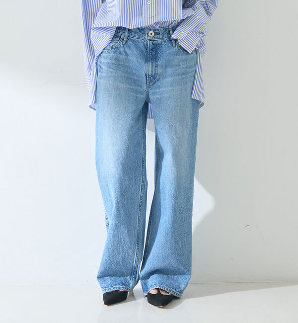 Rouge vif「【upper hights/アッパーハイツ】THE NIECE MID-RISE」|デニム|ライトブルー