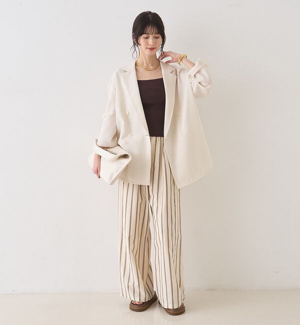 Rouge vif「バスケットメッシュダブルジャケット」|テーラードジャケット|