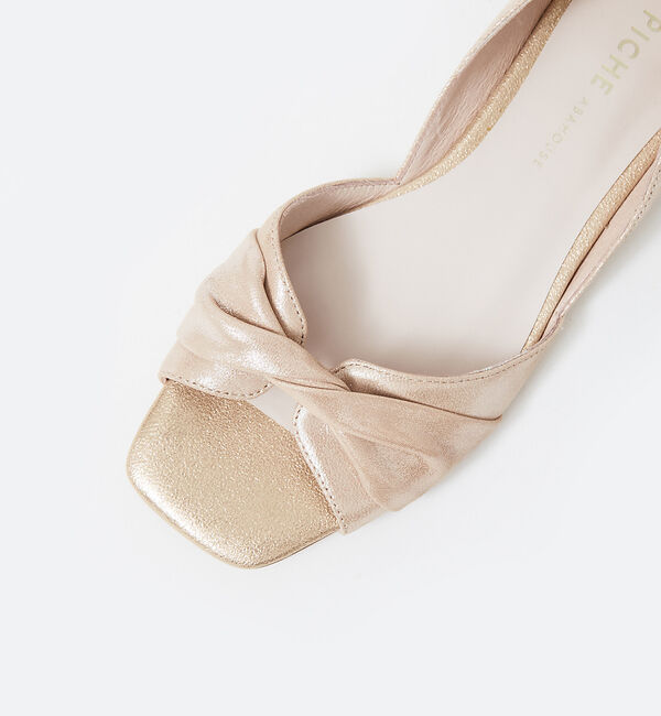 AU BANNISTER「ツイストオープントゥパンプス」|サンダル|