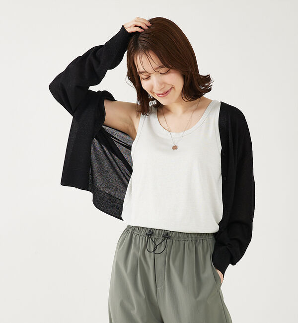 abahouse mavie「ラメタンクトップ」|キャミソール|