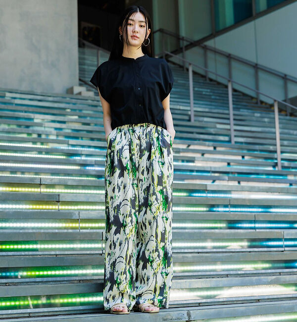 NOMINE「【セットアップ着用可】ペインティングドロストタックパンツ」|その他|