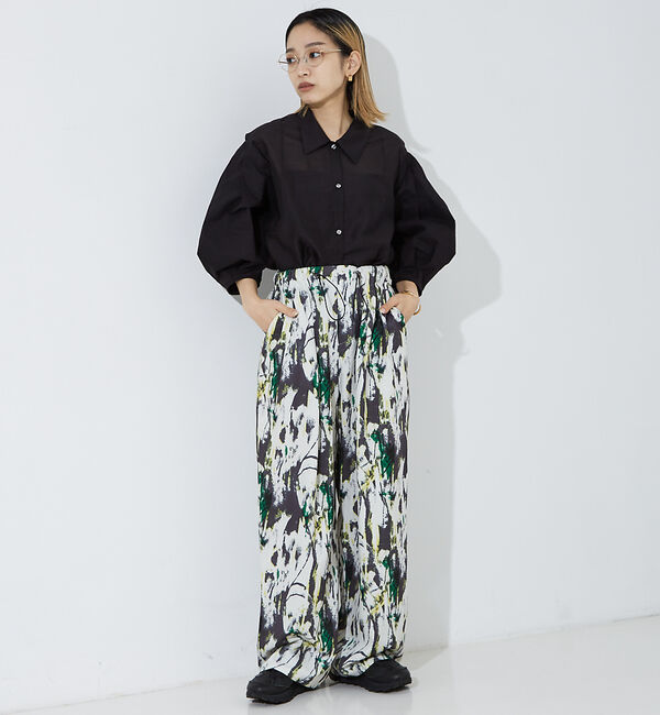 NOMINE「【セットアップ着用可】ペインティングドロストタックパンツ」|その他|