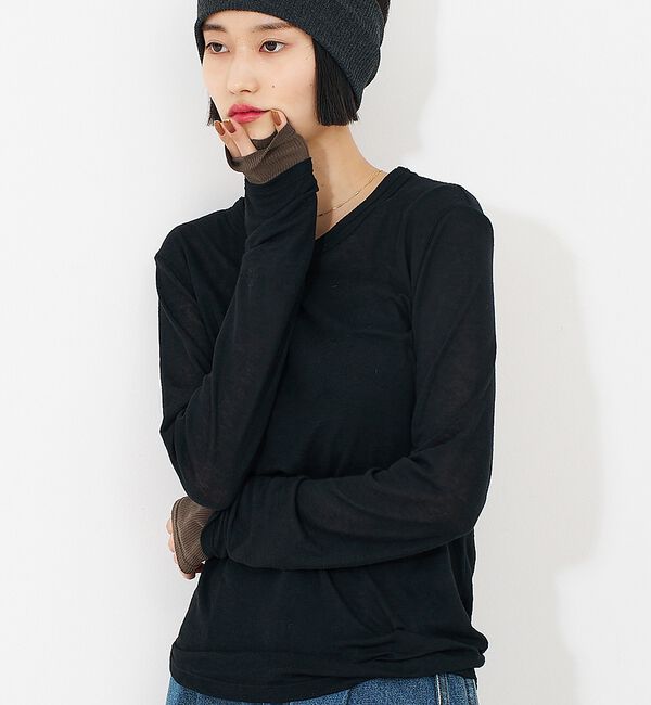 NOMINE「ダブルスリーブ シアー ロンT」|Tシャツ・カットソー|