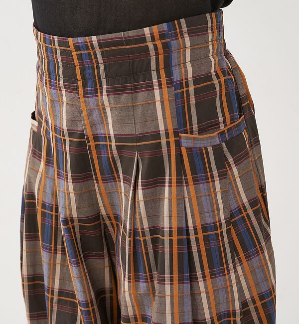 NOMINE「【セットアップ対応】チェック タックパンツ」|その他|