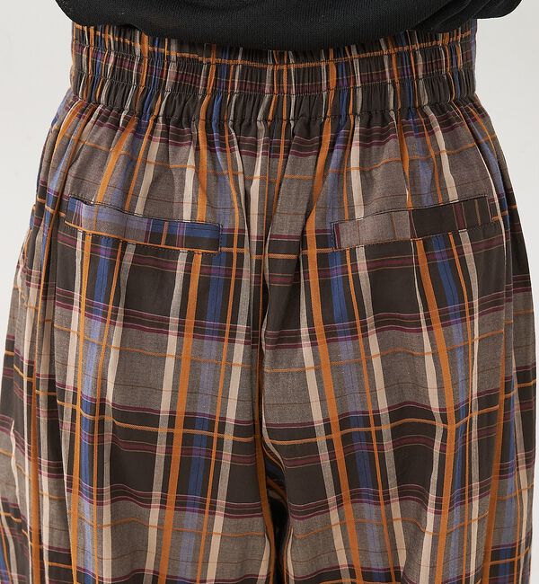 NOMINE「【セットアップ対応】チェック タックパンツ」|その他|