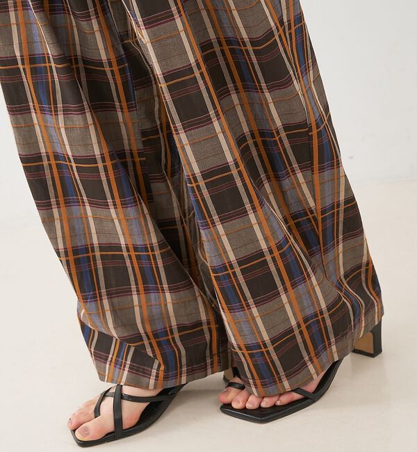 NOMINE「【セットアップ対応】チェック タックパンツ」|その他|