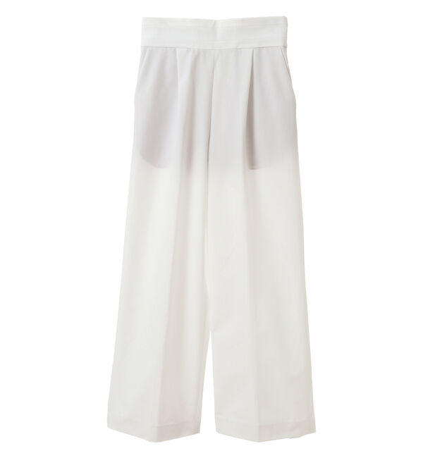 TIARA「センタープレスワイドパンツ」|スラックス|