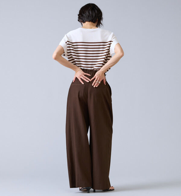 Liesse「テンセルナイロンタックワイドパンツ」|その他|