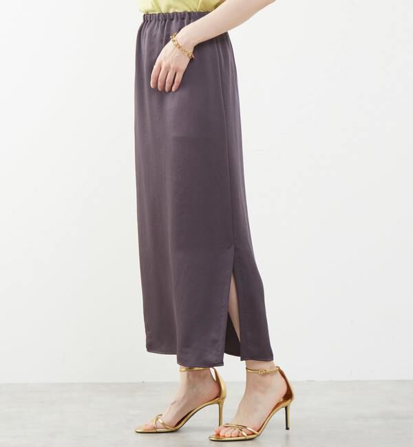 Soffitto「《定番》ウエストオールゴムサテンスカート」|スカート|