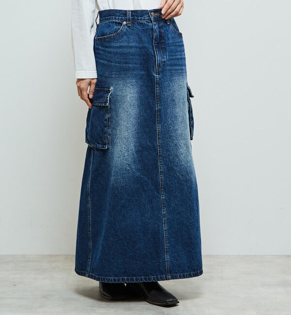 Soffitto「立体ポケット付きデニムスカート」|スカート|