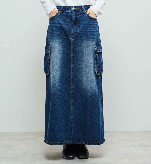 Soffitto「立体ポケット付きデニムスカート」|スカート|