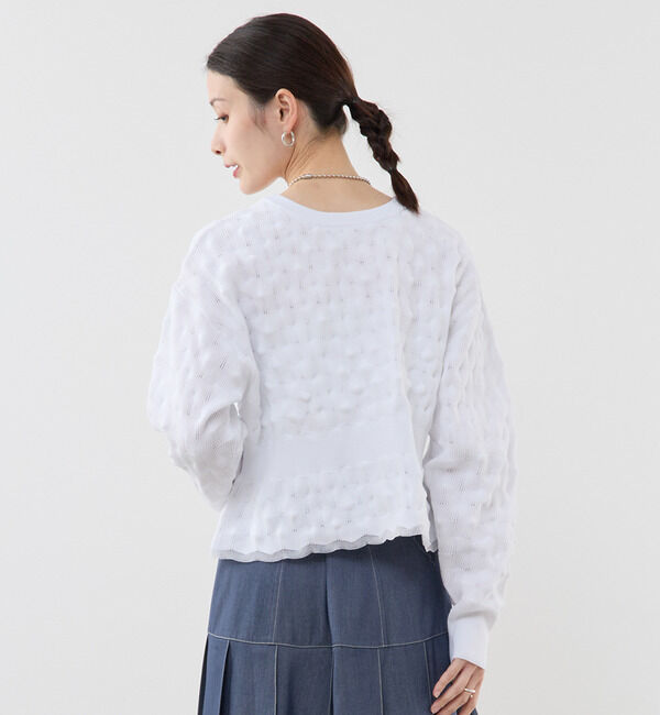 Soffitto「ポコポコ編み2WAYカーディガン」|カーディガン|