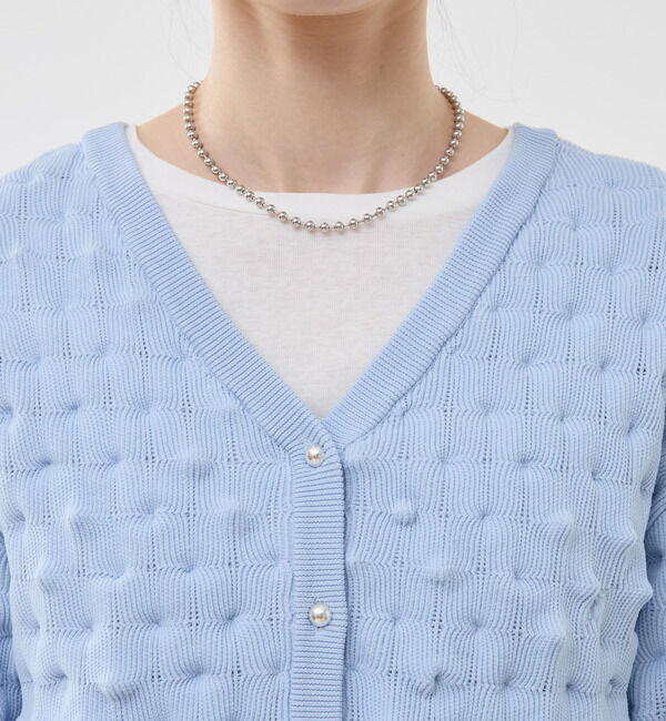 Soffitto「ポコポコ編み2WAYカーディガン」|カーディガン|