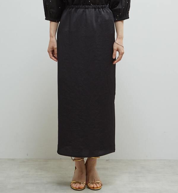 Soffitto「《定番》サテンサイドスリットタイトスカート」|スカート|