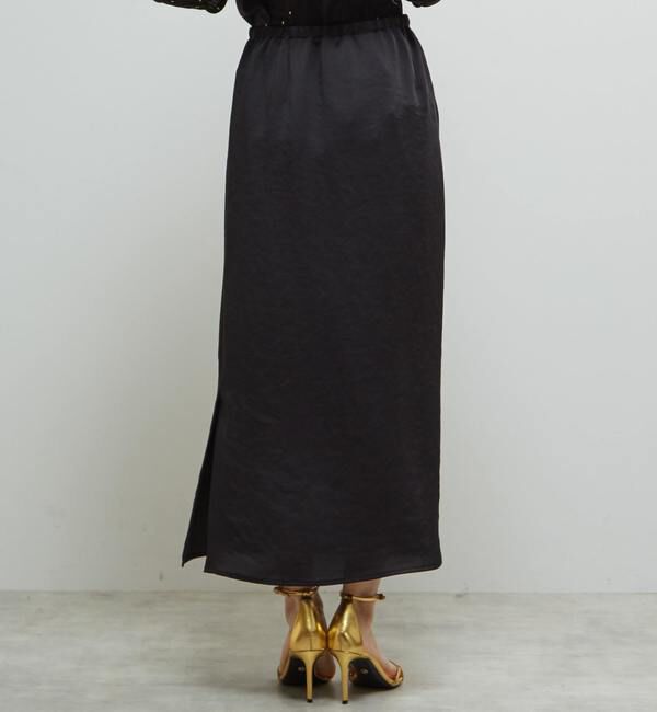 Soffitto「《定番》サテンサイドスリットタイトスカート」|スカート|