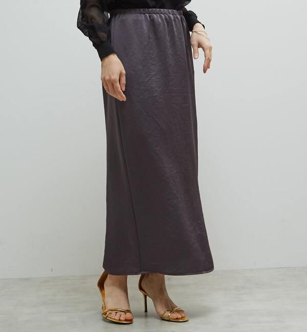 Soffitto「《定番》サテンサイドスリットタイトスカート」|スカート|