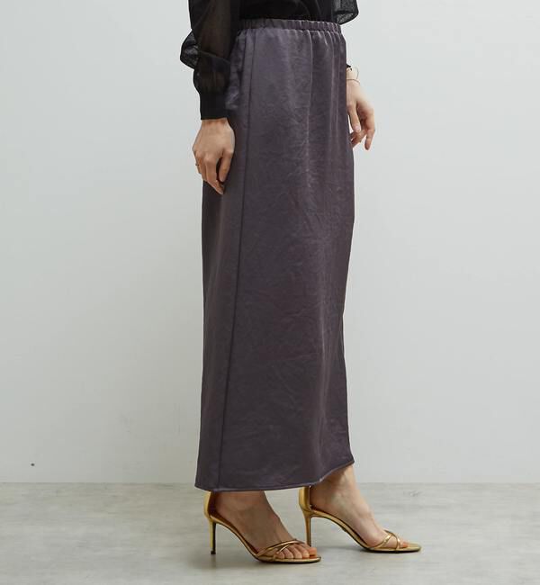 Soffitto「《定番》サテンサイドスリットタイトスカート」|スカート|