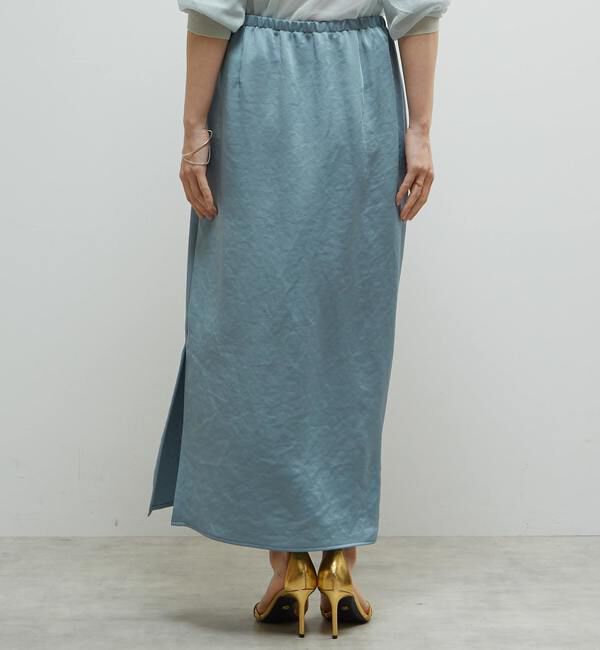 Soffitto「《定番》サテンサイドスリットタイトスカート」|スカート|