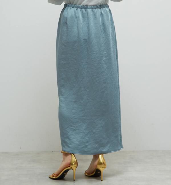 Soffitto「《定番》サテンサイドスリットタイトスカート」|スカート|