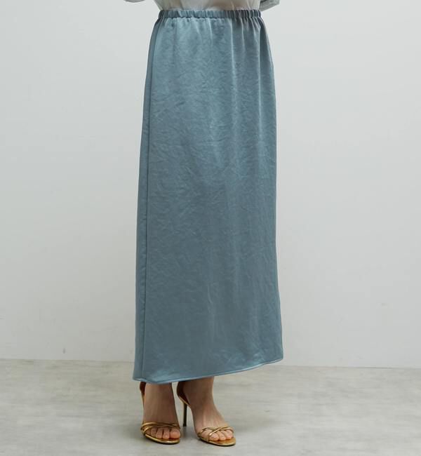 Soffitto「《定番》サテンサイドスリットタイトスカート」|スカート|