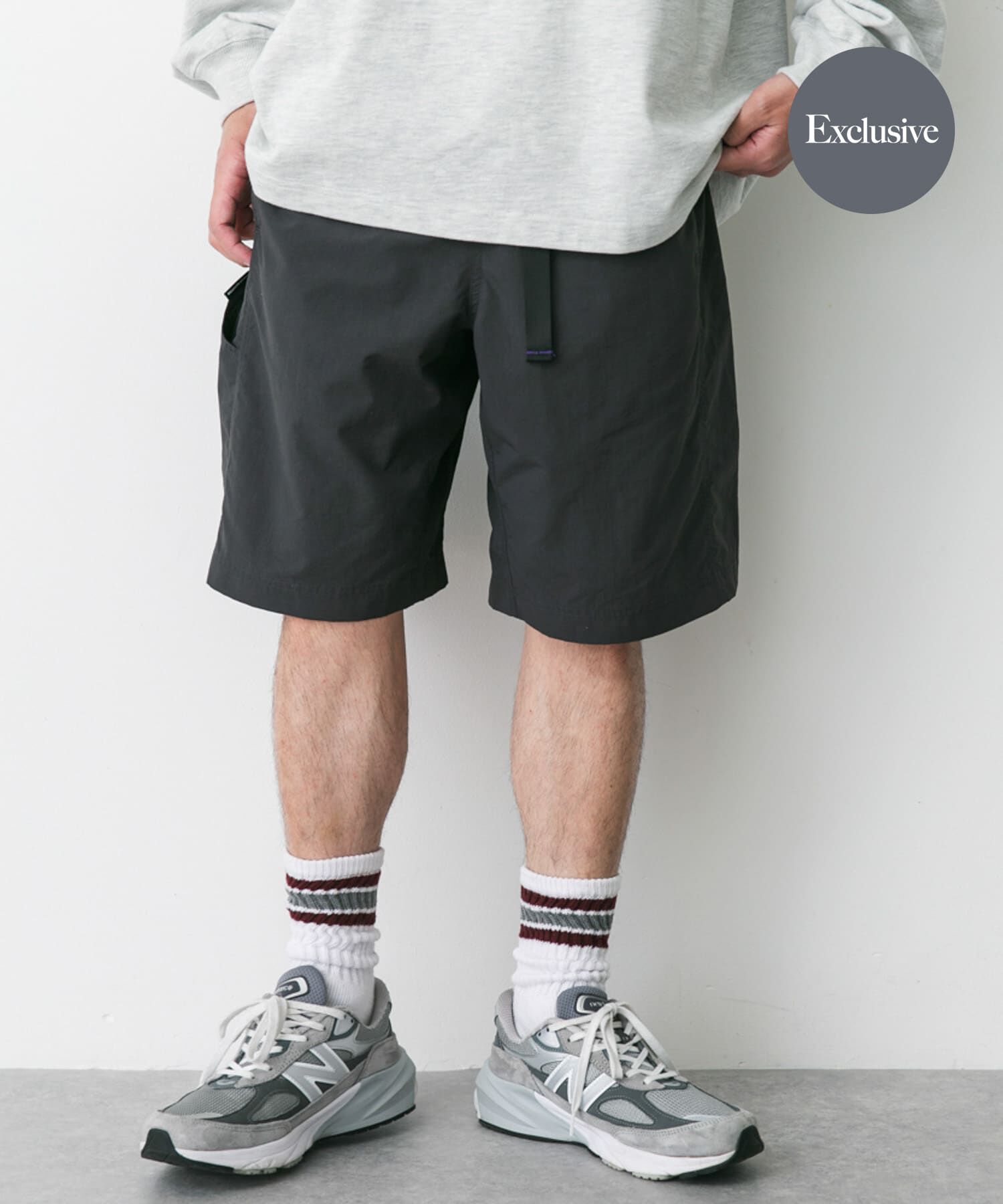 URBAN RESEARCH DOORS「『別注』BURLAP OUTFITTER&times;DOORS　Supplex Nylon Shorts」|その他|チャコールグレー
