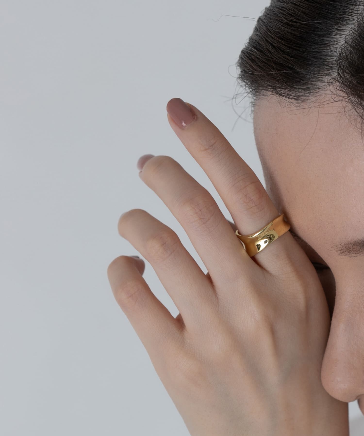 SMELLY「SMELLY so&rsquo;　ランダムワイドリング」|リング|ゴールド