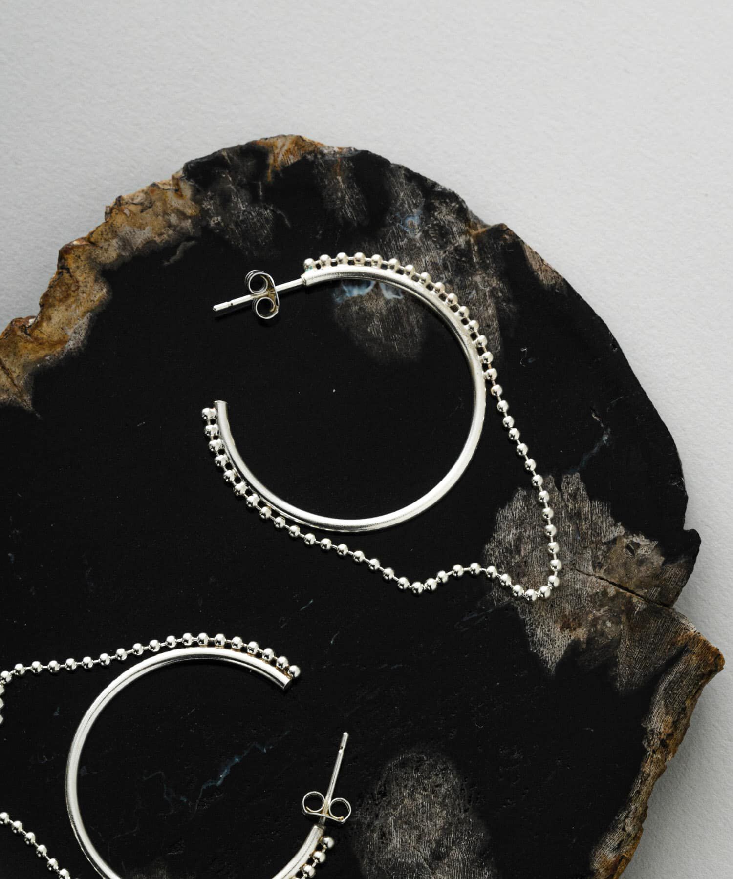 SMELLY「SMELLY so&rsquo;　combination hoop pierce」|ピアス|シルバー