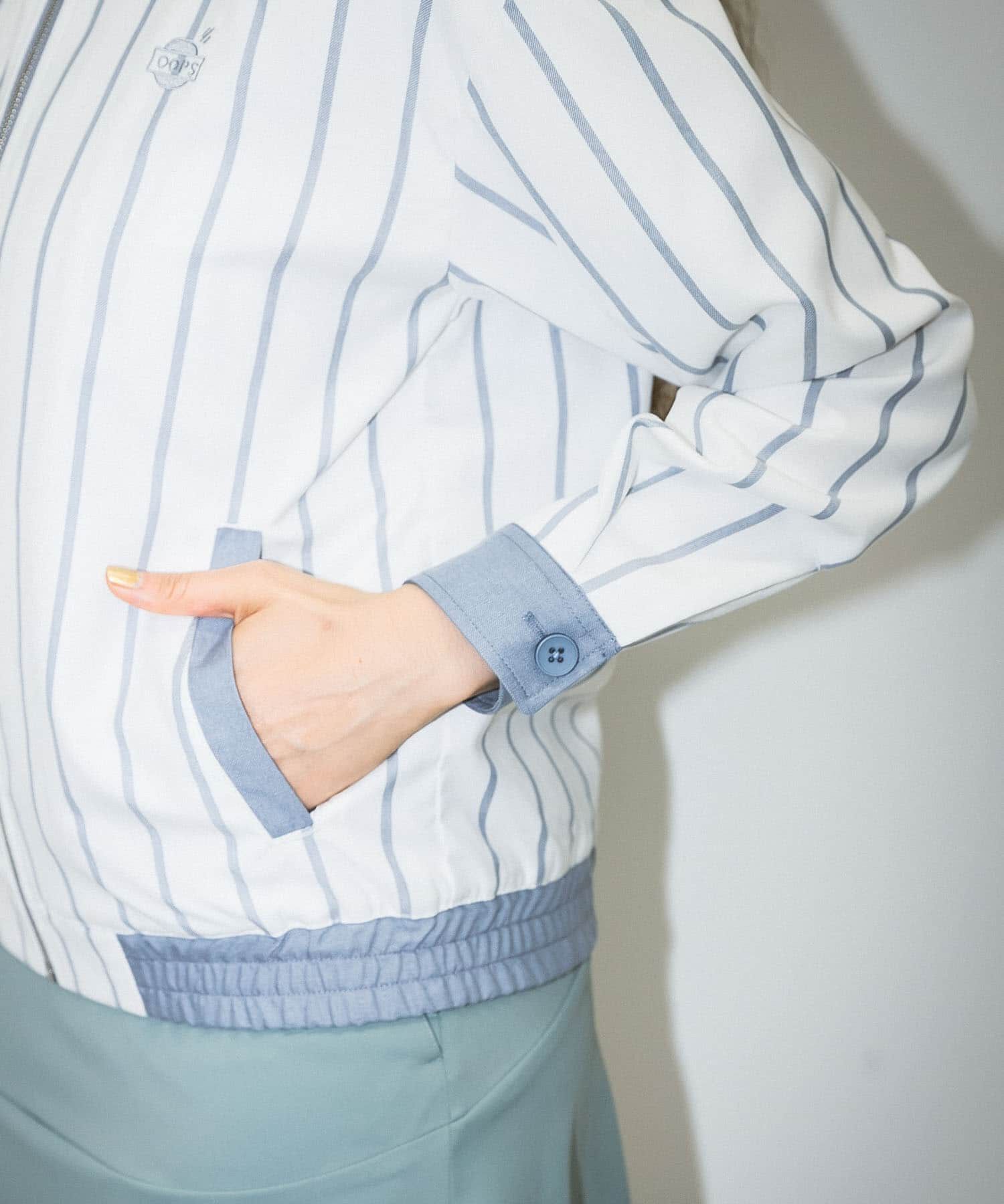 Sonny Label 「OOPS　先染めストライプブルゾン」|ブルゾン・スタジャン|