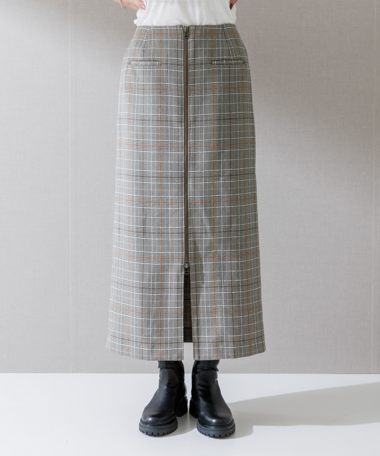 URBAN RESEARCH ROSSO「ZIPデザインタイトスカート」|スカート|