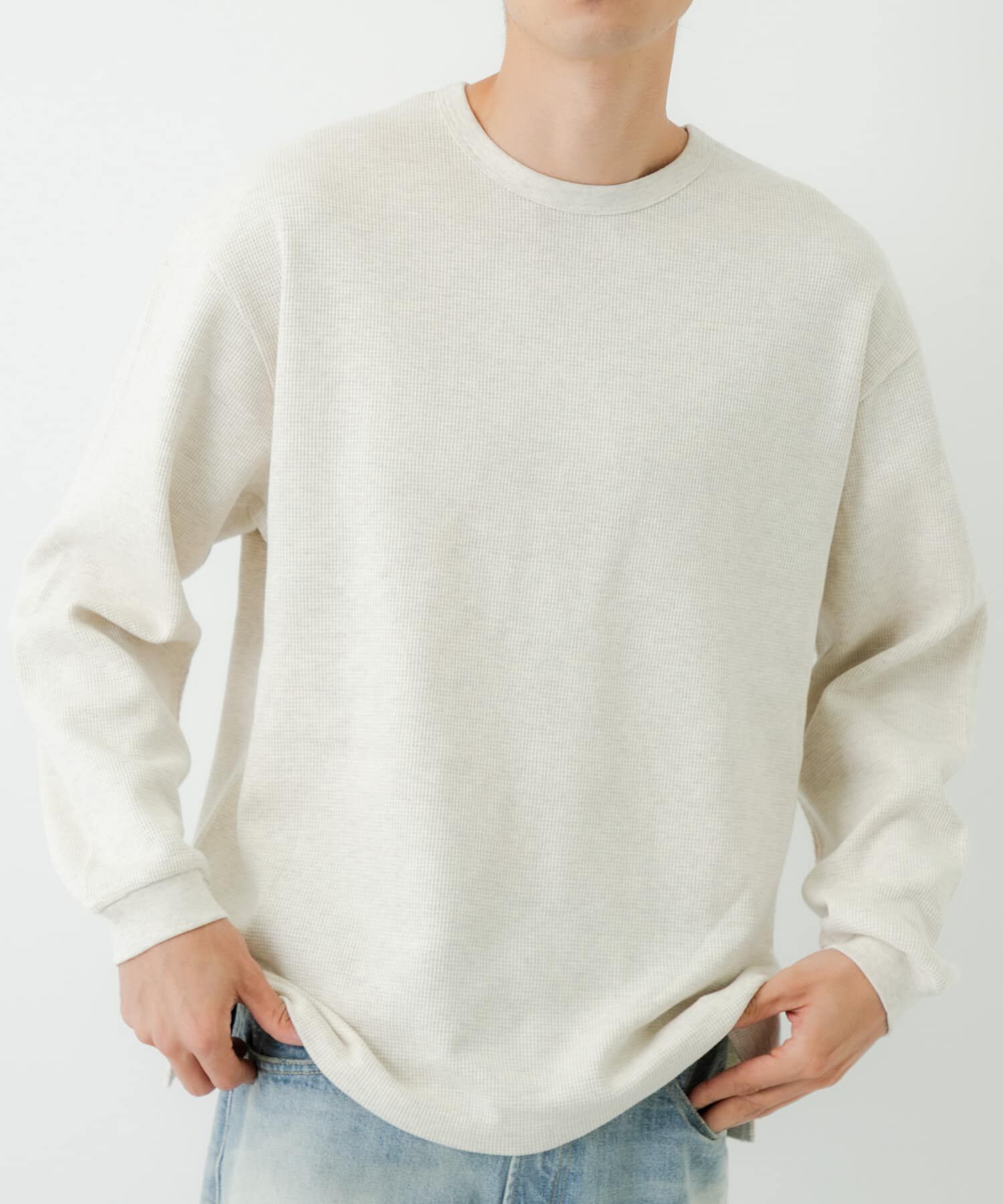 URBAN RESEARCH「『UR TECH』度詰めワッフルロングスリーブ」|Tシャツ・カットソー|