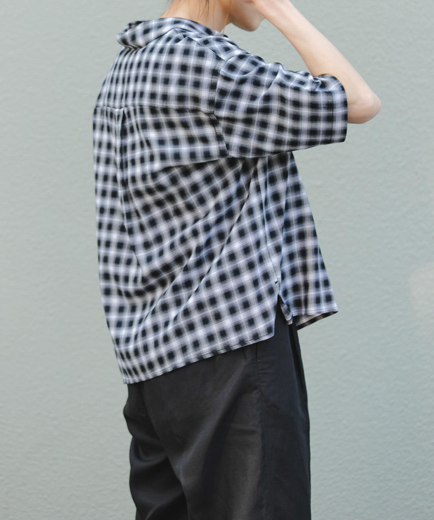 URBAN RESEARCH DOORS「FORK&SPOON　コットンレーヨンチェックシャツ」|シャツ・ブラウス|