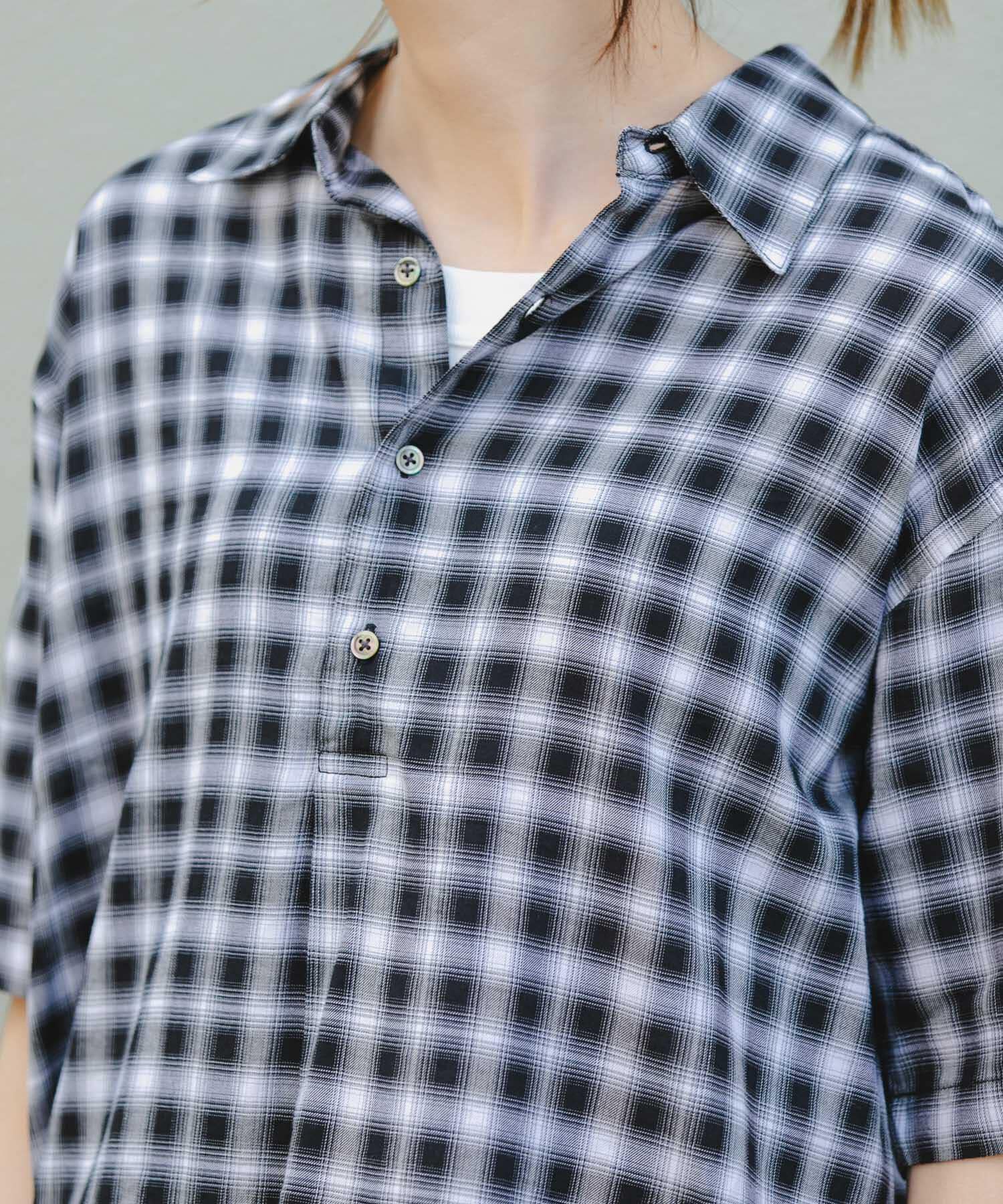 URBAN RESEARCH DOORS「FORK&SPOON　コットンレーヨンチェックシャツ」|シャツ・ブラウス|