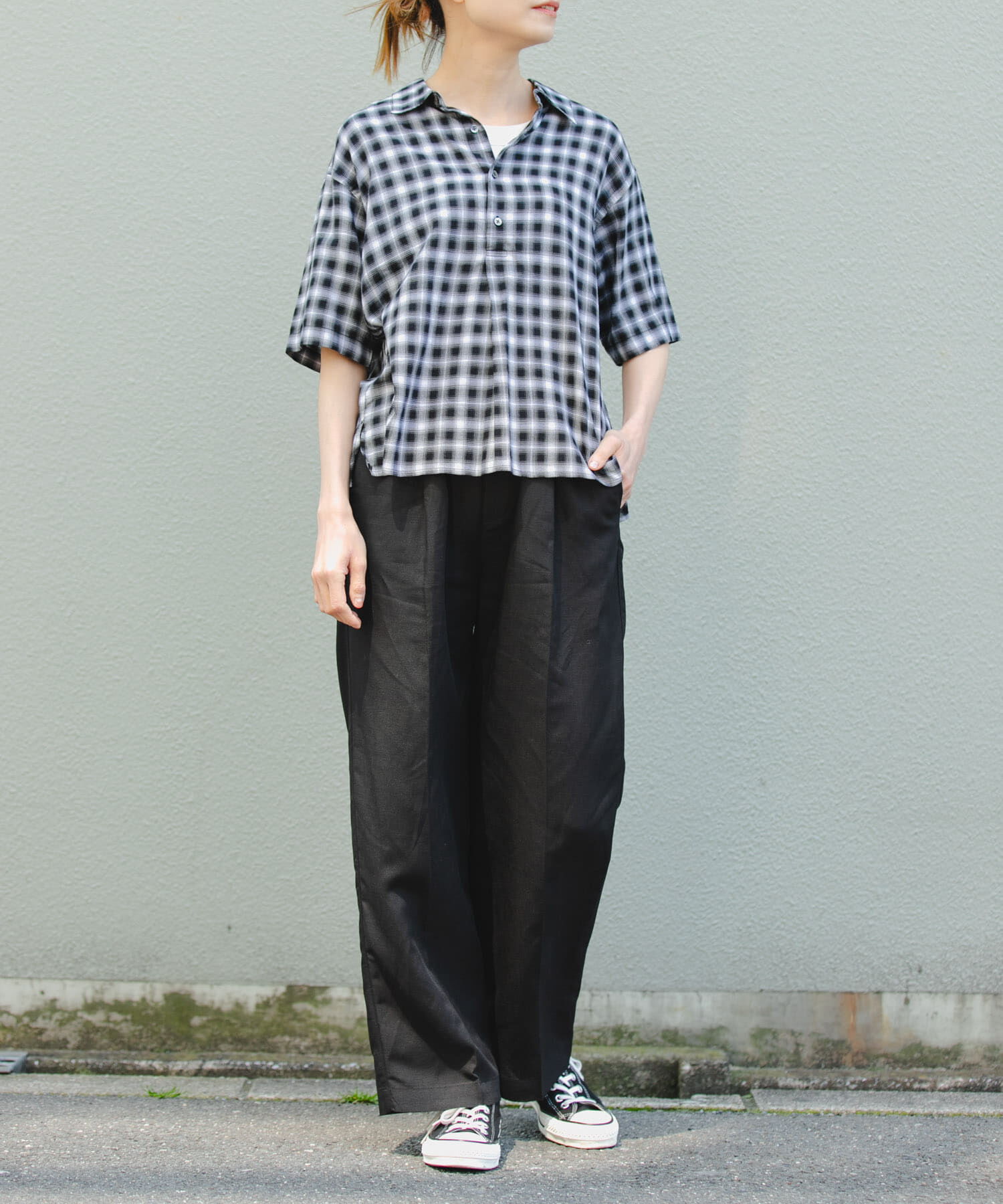 URBAN RESEARCH DOORS「FORK&SPOON　コットンレーヨンチェックシャツ」|シャツ・ブラウス|