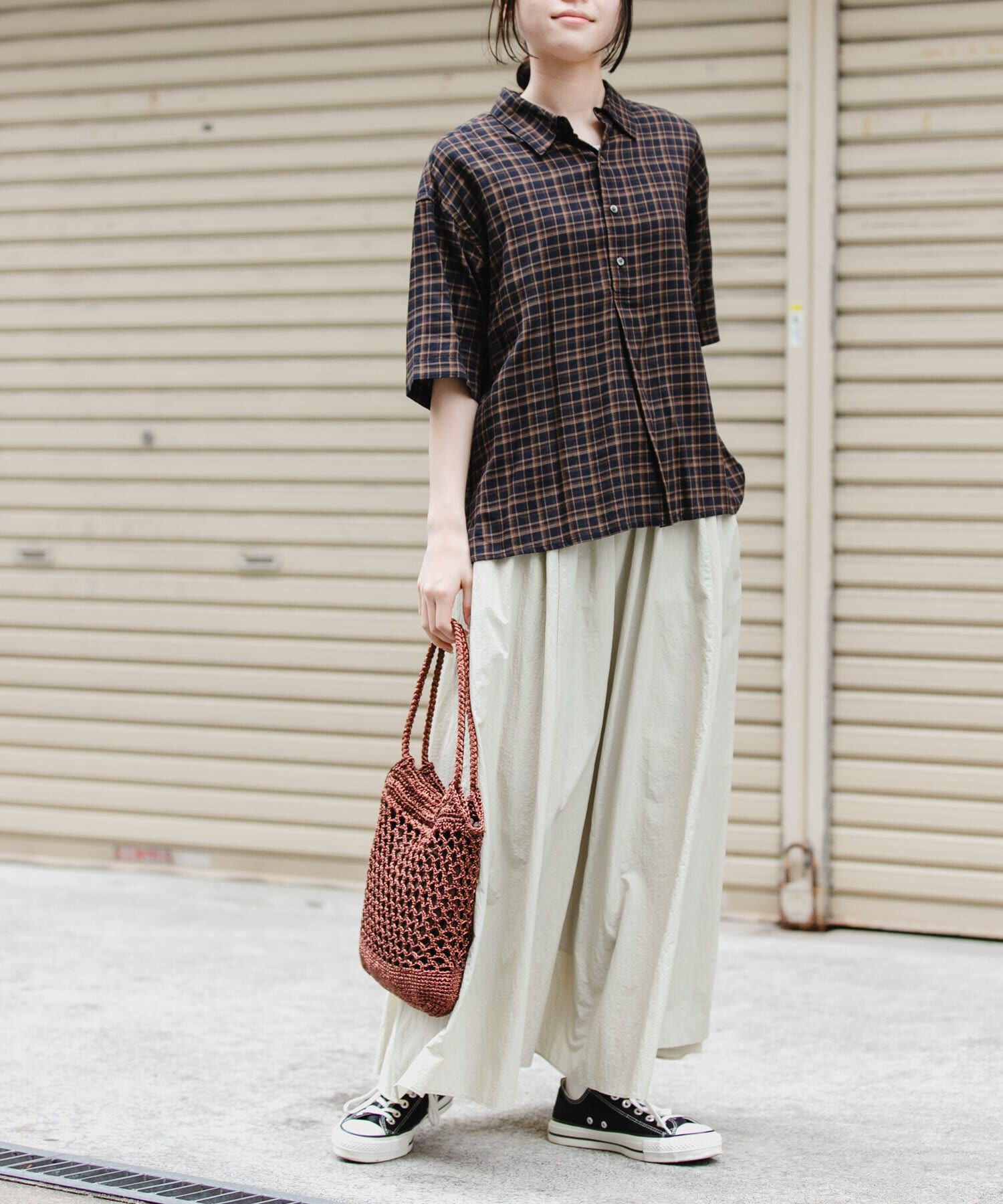 URBAN RESEARCH DOORS「FORK&SPOON　コットンレーヨンチェックシャツ」|シャツ・ブラウス|