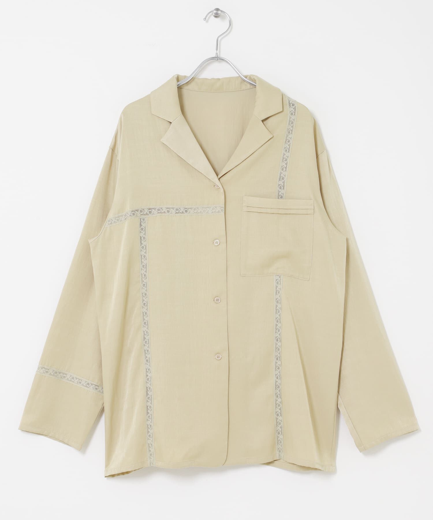  「ルーズサテンシャツ」|シャツ・ブラウス|