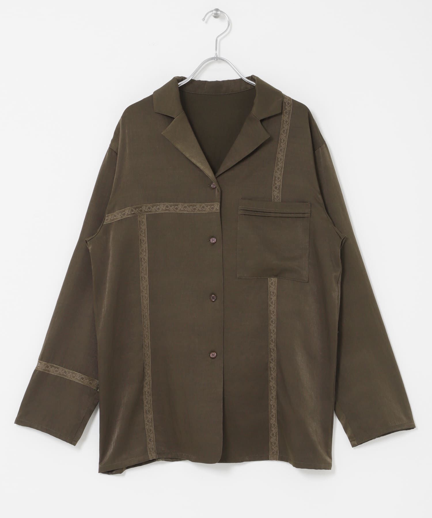  「ルーズサテンシャツ」|シャツ・ブラウス|