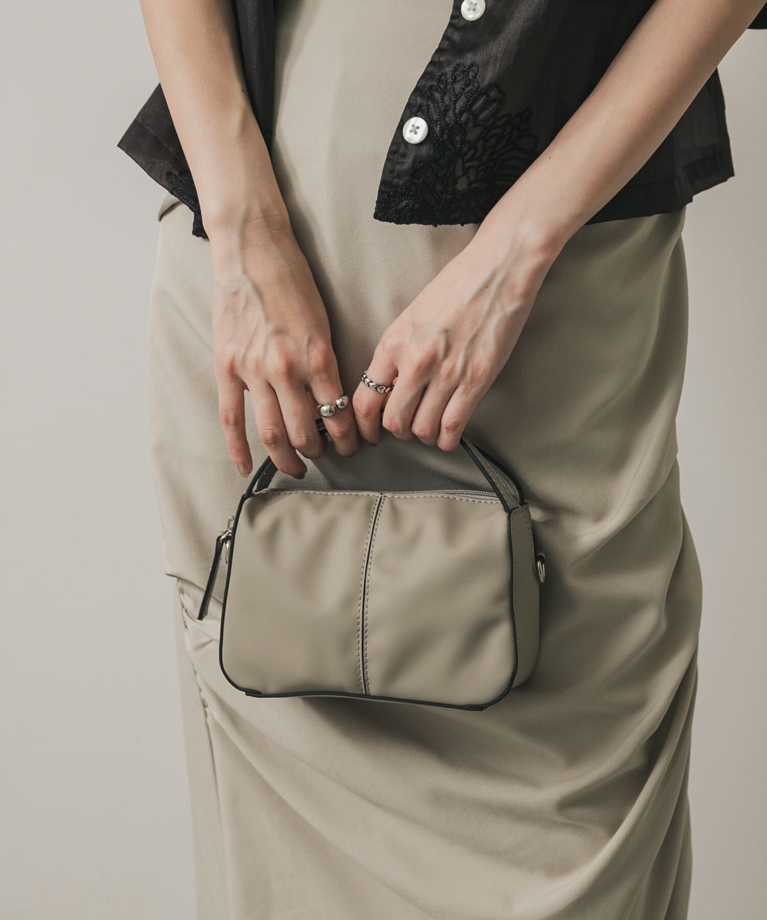 SENSE OF PLACE by URBAN RESEARCH「『防汚』2WAYセンターシームプチショルダーバッグ」|ハンドバッグ|