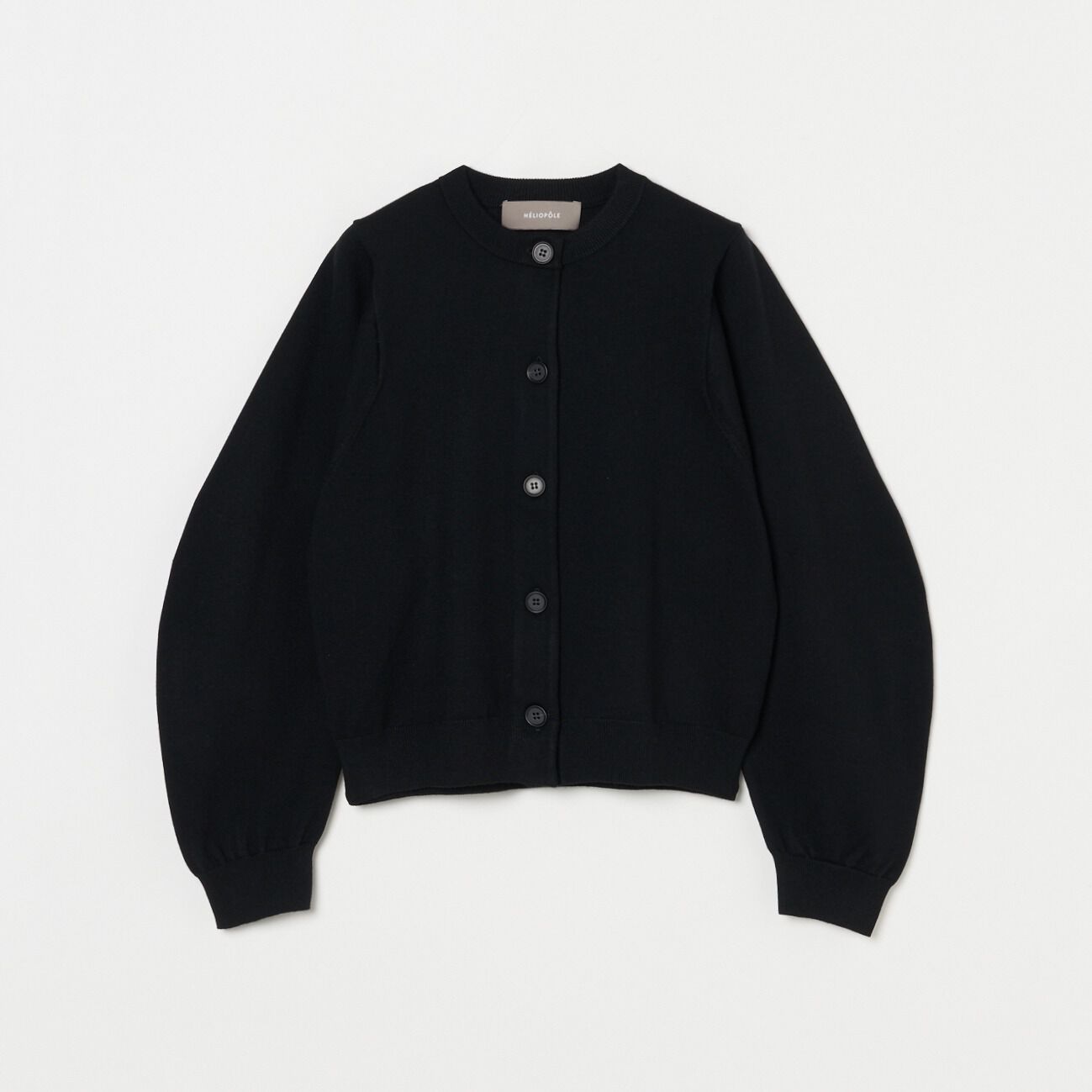 HELIOPOLE「HELIOPOLE BANANA SLEEVE KNIT CARDIGAN」|ニット・セーター|ブラック