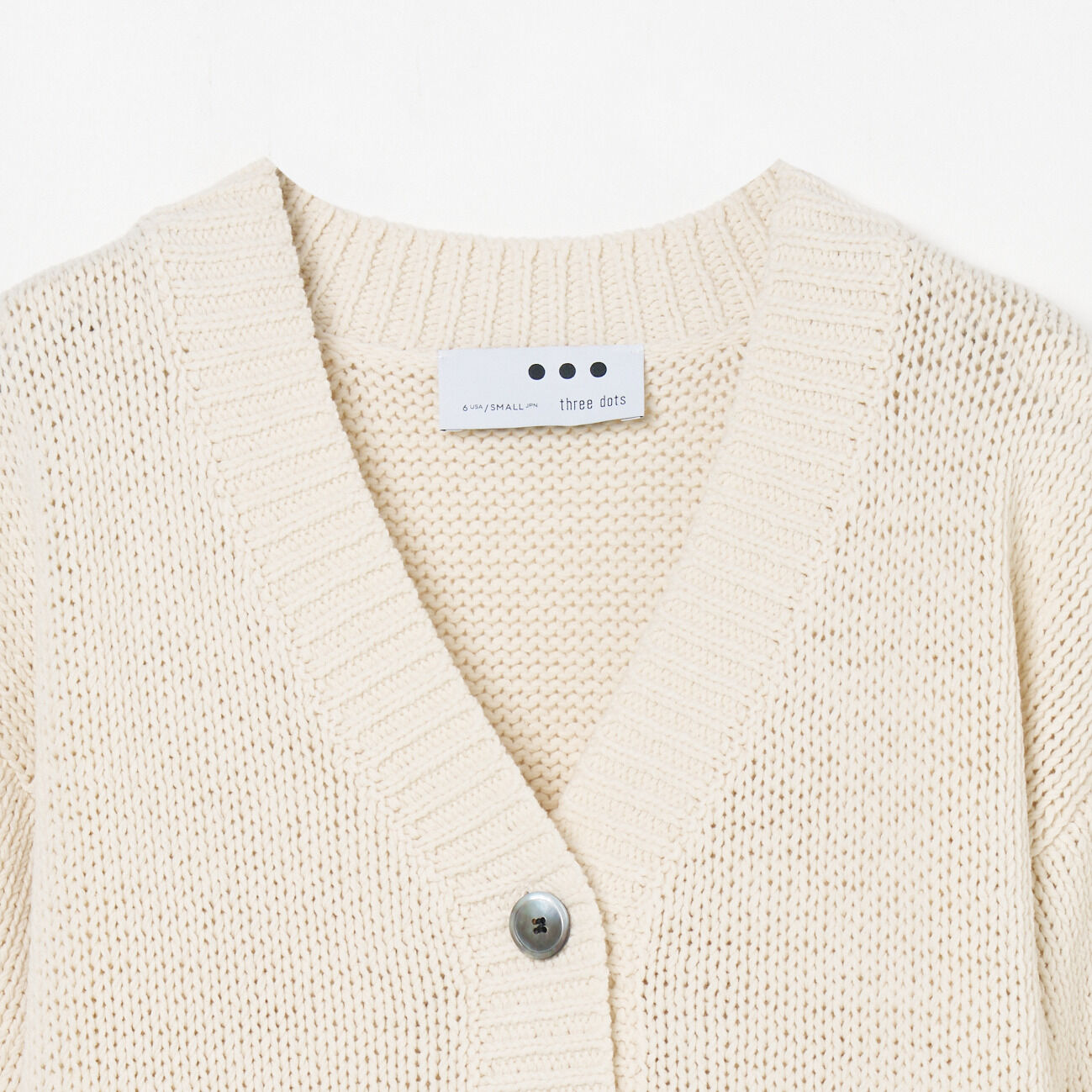  「three dots BULKY COTTON CARDIGAN」|ニット・セーター|