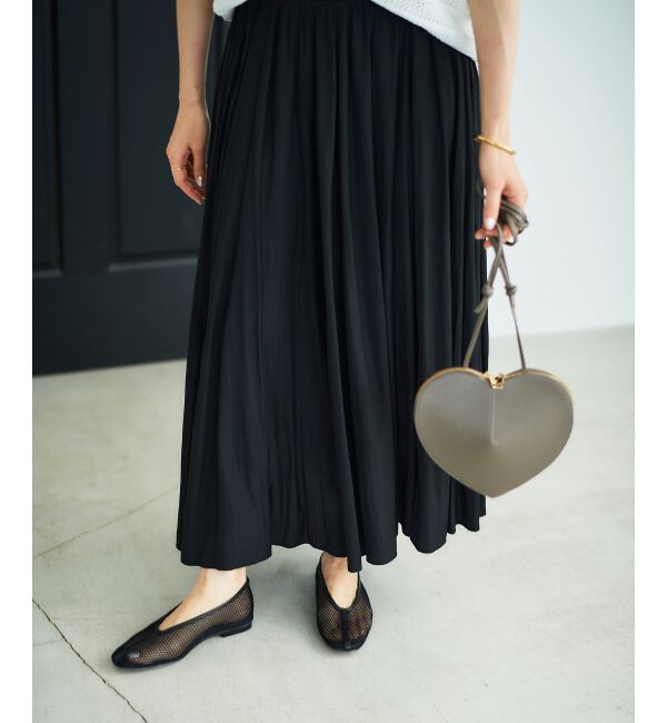  「ウエストリブギャザーフレアスカート」|フレア|