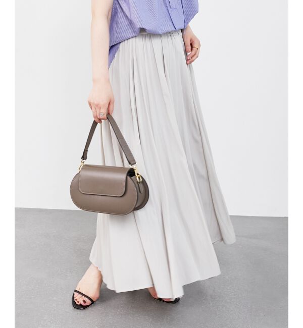  「ウエストリブギャザーフレアスカート」|フレア|
