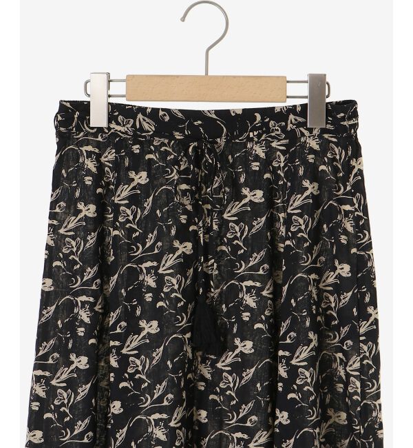  「フラワーモチーフフレアスカート」|フレア|