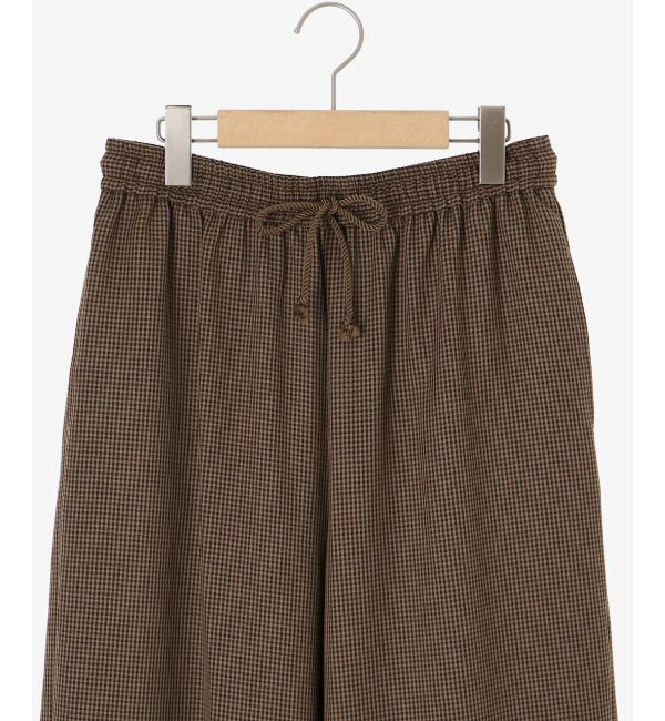  「《手洗い可能》ガンクラブチェックドロストパンツ」|その他|