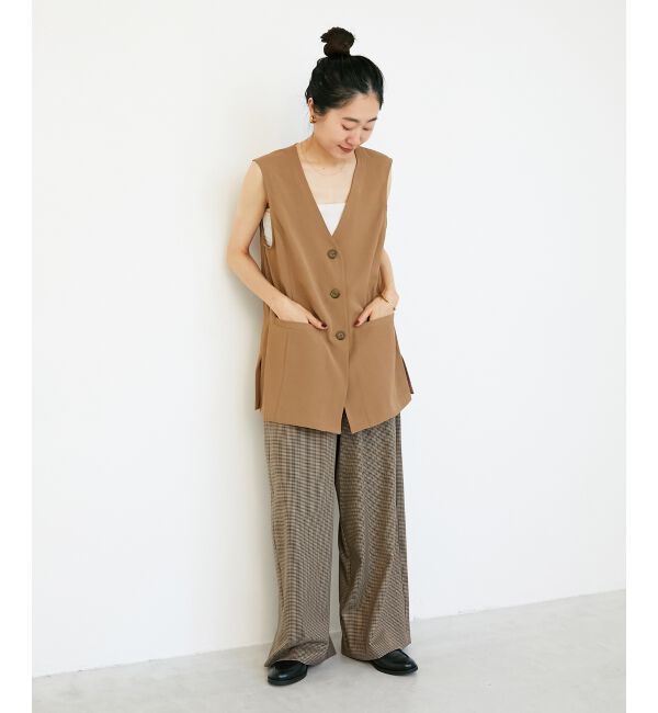  「《手洗い可能》ガンクラブチェックドロストパンツ」|その他|