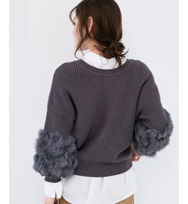  「《手洗い可能》TORRAZZO DONNA別注ラビットファーニット」|ニット・セーター|