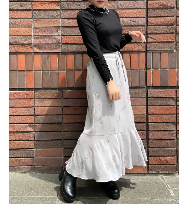 MAJESTICLEGON「エンブロイダリーマーメイドスカート」|フレア|