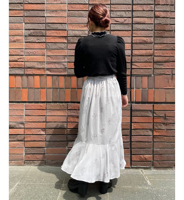 MAJESTICLEGON「エンブロイダリーマーメイドスカート」|フレア|