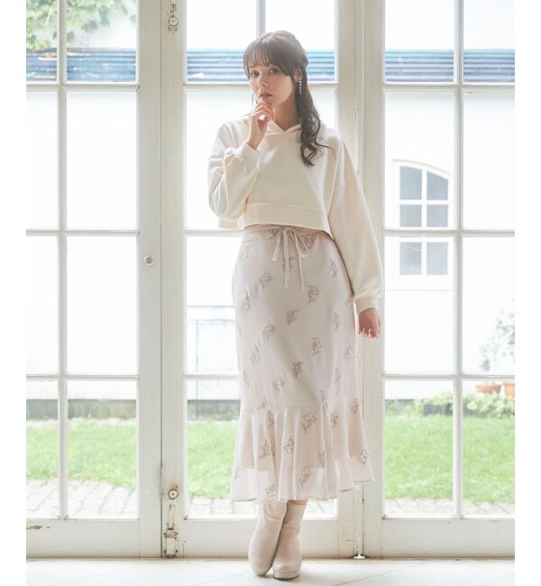 MAJESTICLEGON「エンブロイダリーマーメイドスカート」|フレア|