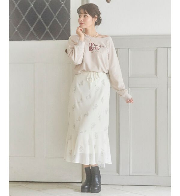 MAJESTICLEGON「エンブロイダリーマーメイドスカート」|フレア|